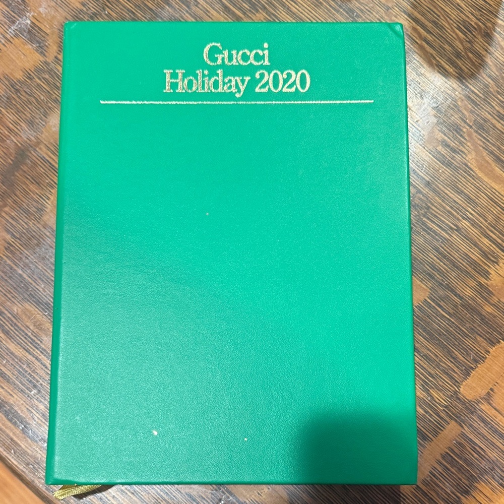 Gucci Emerald Green Holiday 2020 Address Book